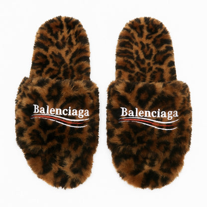 Furry Slide Sandal